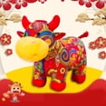 thumbnail image 2 of Poupée de Vache en Peluche Mini Peluche Bétail Poupée Mignonne pour la Nouvelle Année 2021, 2 of 10