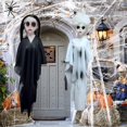 thumbnail image 2 of Halloween Ghost Door Hanging Ghost Festival Party Decoration Horror Scene Layout Props Secret Room Courtyard Decoration, 2 of 4