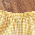 thumbnail image 7 of Toddler Baby Girl 2Pcs Summer Plaid Outfit Sleeveless Ruffle Peplum Tank Top & Shorts Set, 7 of 7