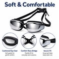 thumbnail image 3 of Adult Swim Goggles with Mirror Coated Lenses and Adjustable Strap for Pool and Training, TIKA, 3 of 7