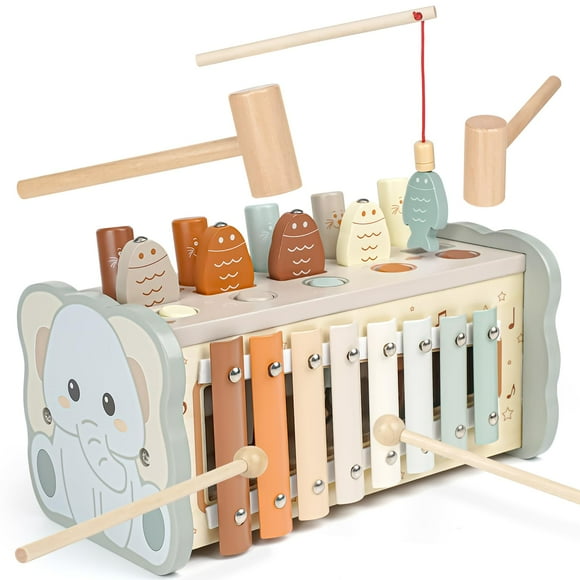 Xilófono Montessori Toy Joyreal de madera para martillar