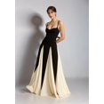 thumbnail image 4 of Vestido de fiesta EEMEII para mujer, tirantes finos, patchwork, largo, 4 of 8