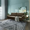 thumbnail image 5 of Enor Furniture Hampshire 70" Round Arm Modern Fabric Sofa in Brown, 5 of 7