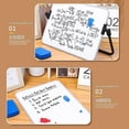 thumbnail image 3 of Double Sided Mini Whiteboard A4 Size, Easy to Clean Handheld Magnetic Dry Erase, 3 of 5