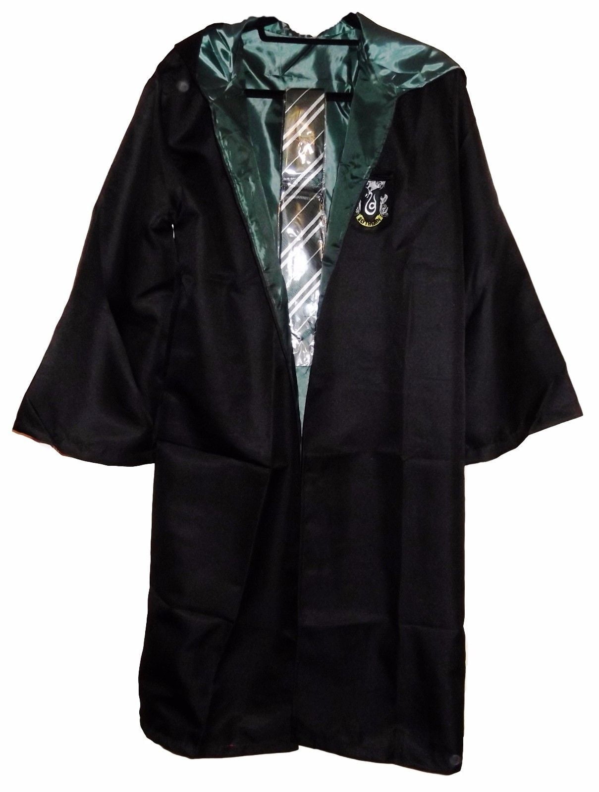 Harry Potter Slytherin School Fancy Robe Cloak Costume And Tie Size XL