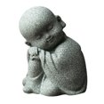 thumbnail image 2 of Mini Monk Statue Ornaments Table Art Home Room Decoration Gift for Housewarming Decor, 2 of 3