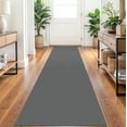 thumbnail image 3 of Glattice Hallway Runner 2x10 Washable Runners for Hallways Cotton Rubber Backed Kitchen Runner Braided Indoor Floor Carpet Runners for Entryway/Hallway/Kitchen/Bedroom, Dark Grey/Grey, 3 of 8