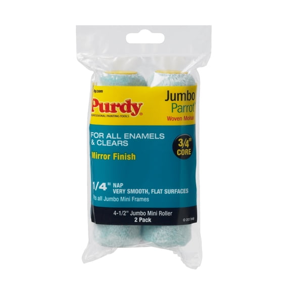 Purdy Parrot Jumbo Mini Roller Cover, 4-1/2 in. x 1/4 in., 2 count