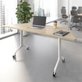 thumbnail image 3 of Scranton & Co Engineered Wood 72-inch Trapezoid Modular Conference Table in Elm, 3 of 8