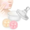 thumbnail image 1 of 3pcs Body Powder Puff and Container,Reusable Talcum Applicator Set for Face & Baby,4.1'' Body Powder Container with 2 Powder Puff, 1 of 7