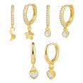 thumbnail image 2 of Lancharmed Gold Plated Womens Earrings, 2 of 8