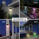 thumbnail image 5 of Luces solares para cubierta al aire libre, paquete de 4 luces solares para escalones, luces solares impermeables para cercas para patio, escaleras, postes, caminos, porches, entradas, patios, 5 of 5