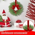 thumbnail image 3 of 8PCS Christmas Kitchen Cabinet Wreaths with Plaid Bow Ribbon Hanging Cabinet Doors Wreaths Decorative for Kitchen Window Outdoor Indoor Holiday Decor, 3 of 6