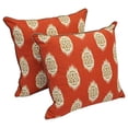 thumbnail image 2 of Blazing Needles 18-inch Corded Throw Pillows with Inserts (Set of 2) - Red Exotic Imprints, 2 of 2