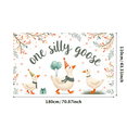 thumbnail image 2 of Cartoon Goose Birthday Banner Decorative Design Party Backdrop for Children's Celebration Outdoor Event, 2 of 7
