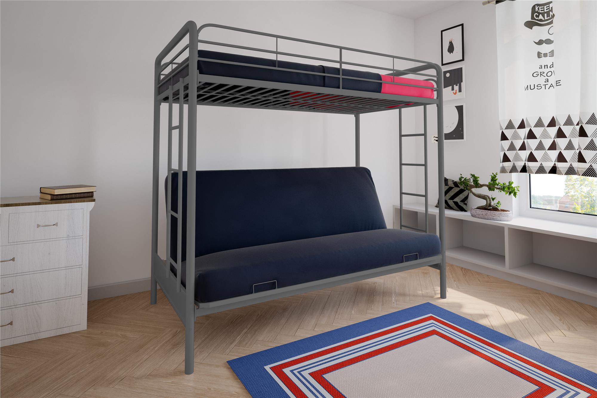 futon bunk bed walmart