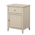 thumbnail image 2 of Lzzy 1-Drawer Beige Nightstand (25"H x 15"W x 19"D), 2 of 5