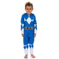 thumbnail image 4 of Power Rangers Unisex Toddler Kids Union Suit MMPR Character 1PC Hooded Pajama For Boys Girls Sleepwear Loungewear Red Green Blue Pink Ranger, 4 of 6
