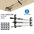 thumbnail image 3 of 2 Pair Horizontal Ceiling Rack for Fishing Rod Storage Pole Reel Wall Mount Rack Holder for Garage & Cabin &, 3 of 8