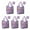 Purple Halloween Pattern, variant on 5 Pack Foldable Shopping Bag,Purple Halloween Jack Lanterns Reusable Grocery Bags with Pockets,Large Reusable Tote Bags with Handles Waterproof & Lightweight