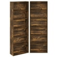 thumbnail image 5 of Furinno JAYA Set of 2 6-Tier Bookshelf 9.5 x 24.6 x 71 in Amber Pine, 5 of 5
