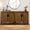 1-Walnut 2pcs, variant on LEFHDA Buffet Cabinet, Sideboard Cabinet with Storage, Accent Storage Cabinet with Carved Arc Door Design for Kitchen Dining Room, 2 Doors Buffet Cabinet with Adjustable Shelves
