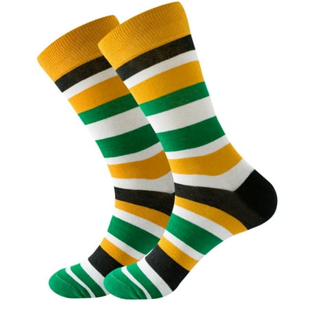 

yinguo adult unisex stripe stripe colorful street personality medium socks