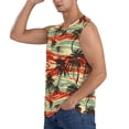 thumbnail image 3 of Pofeuu Colorful Hawaii Palms Print Men's Muscle T-Shirt, Sleeveless, Muscle Tank, Classic Muscle Tee Top For Men Casual Sleeveless Muscle T-Shirt Trendy Clothes-Medium, 3 of 7