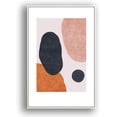 thumbnail image 2 of IDEA4WALL Framed Canvas Prints Wall Art Blue, Pink & Orange Textured Spots for Living Room, Bedroom, Office Ready to Hang - 16x24 inches, 2 of 4