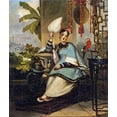 thumbnail image 2 of Chinnery, George 12x13 Black Ornate Wood Framed with Double Matting Museum Art Print Titled - Portrait of a Girl, 2 of 4