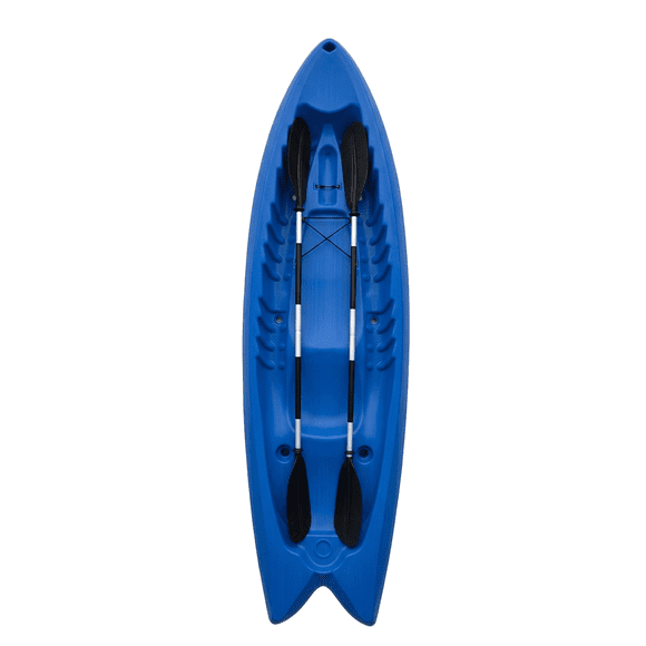 Caribbean Kayak Kayak Doble Antivuelco, Kayak Rígido Actividades Recreativas, Sit On Top y Resistente para Playa y Aventura Acuática, Pesca, para 2 Personas, Tándem, Costa, Deporte acuático, Lago