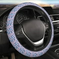 thumbnail image 5 of Logiee Orchids Flowers Print Breathable Elastic Steering Wheel Cover, Non-Slip Stretch Steering Wheel Protector,Universal 15 Inch Fit Auto, Suvs, Truck, 5 of 6