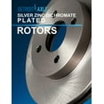 thumbnail image 3 of Detroit Axle - Front Disc Brake Rotors for 06-18 Toyota Yaris, 12-19 Prius C, 13 Scion iQ: 10.04" Rotor, 3 of 8