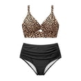 thumbnail image 3 of Plus Size Two Piece Swimsuits For Control Bikini High Waisted Bathing With Adjustable Straits Two Piece Bathing Suit for Women Swim Shorts Women plus Size Swimming Suit for Women plus Size Swim Wear, 3 of 3