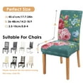 thumbnail image 3 of Chair Covers for Dining Room Chairs Stretch Printed Dining Chair Cover Set Of 4,Washable Elastic Pioneer Colorful Floral Kitchen Chair Slipcovers, Removable Seat Protector for Home or Party, 3 of 8