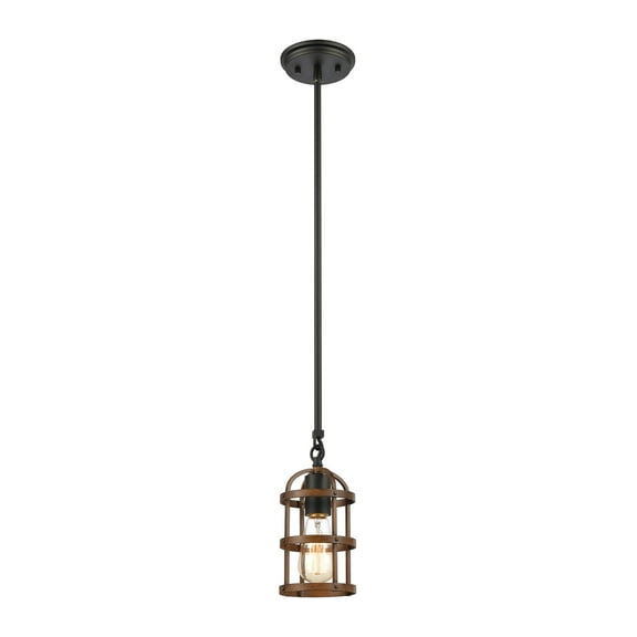 Elk Home 5-Inch Wide Millville Mini Pendant, Transitional, Matte Black