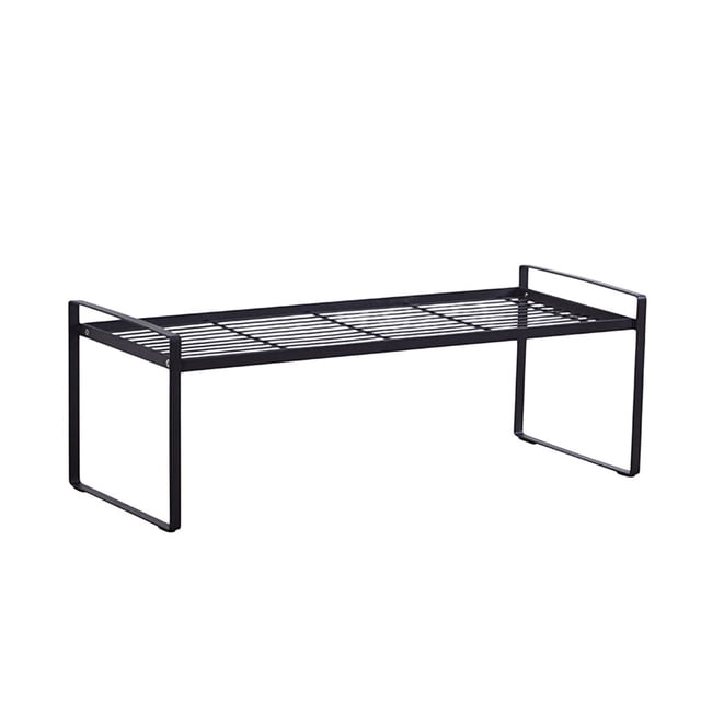 OULII Baking Tray Storage Rack Iron Simple and Elegant Kitchen Shelf Black 1Set