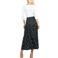 thumbnail image 2 of Doublju Women's Elastic Waist Layered Shirring Maxi Skirt with Plus Size, 2 of 2