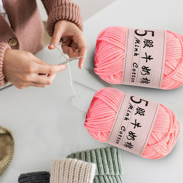Clearance Tyidzon Wool Yarn for Crocheting Soft Crochet Thread Yarn, Lightweight Wool Yarn for Crochet Hand Knitting Crocheting Crafting