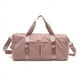 thumbnail image 1 of Bolsa de deporte para gimnasio, con bolsa para zapatos, bolsa impermeable, bolsa de viaje, rosa claro, 1 of 4