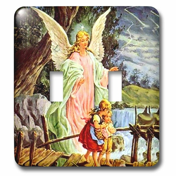 3dRose, Guardian Angel, double toggle switch