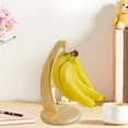 thumbnail image 5 of Rirozkan Banana Hanger, Metal Fruit Storage Holder, Countertop Banana Stand, Kitchen Organizer for Counter Table and Pantry Storage, Brown, 5 of 6