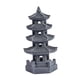 thumbnail image 3 of Estatua de resina con forma de pagoda y energía solar para jardín, decoración paisajística Gris oscuro, 3 of 9