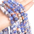 thumbnail image 4 of EOEMY Natural Stone Orange Fire Dragon Veins Agates Round Beads For Jewelry Making-H8610-6mm 60-62Pcs, 4 of 8