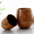 thumbnail image 4 of Nordic Wooden Belly Cup Wine Glasses Home Office Water Tea Drinking Cups, 4 of 4