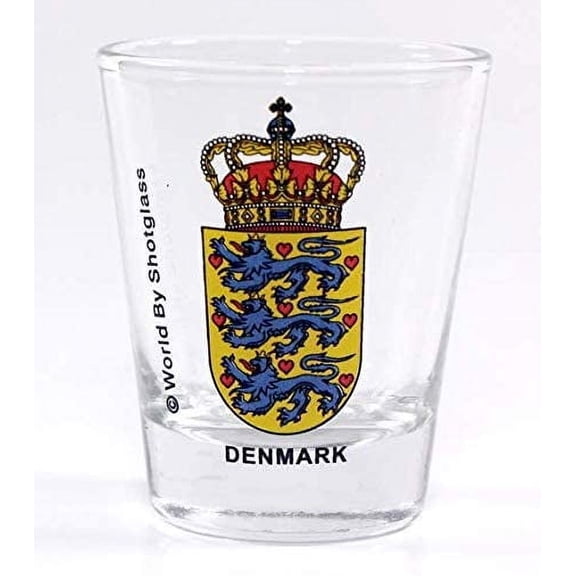 Denmark Coat Of Arms Shot Glass