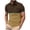 Coffee,#016, variant on Western Aztec Polo Shirts for Men Short Sleeve T-Shirts Ethnic Print Golf Polos Summer Casual Vintage Blouse Tops,L