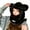 Black, variant on Women Winter Sherpa Beanie Hats Knit Ear Flaps Cover Warm Ears Hat Braid Wrap Hat White