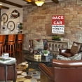 thumbnail image 2 of Race Car Wall Decor for Boys Bedroom – Vintage Tin Parking Only Sign, 8x12 Metal Wall Art for Garage, Man Cave, Kids Racing Room Gift, 2 of 7