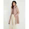 thumbnail image 4 of Wenseny Women’s Knee Length Long Puffer Coat Outerwear Casual Warm Padded Down Jacket Pink S, 4 of 8